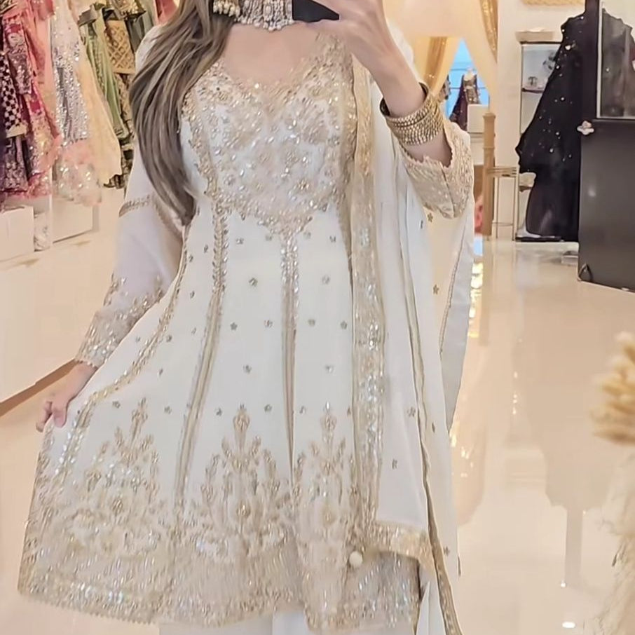 Designer Partywear Top Plazzo