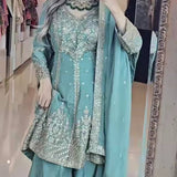 Designer Partywear Top Plazzo