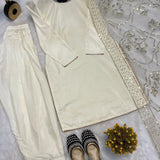 Designer Natural Creap Straight Suit