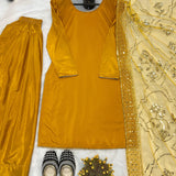 Designer Natural Creap Straight Suit