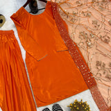 Designer Natural Creap Straight Suit
