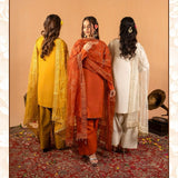 Designer Natural Creap Straight Suit