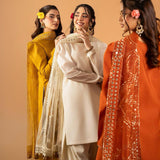 Designer Natural Creap Straight Suit