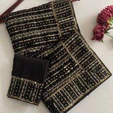 Black Bollywood Blockbuster Saree