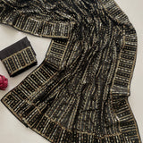Black Bollywood Blockbuster Saree