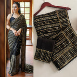 Black Bollywood Blockbuster Saree