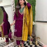 Beautiful Heavy Vichitra Suit
