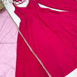 Cherry Festive silk  Anarkali Suit