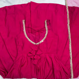 Cherry Festive silk  Anarkali Suit