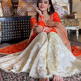 Virbrent Orange Suit Gharara Collection