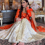 Virbrent Orange Suit Gharara Collection
