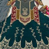 Luxurious Bottle Green Top Lehenga