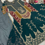 Luxurious Bottle Green Top Lehenga