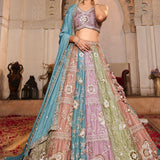 Gorgeous Multy Colored Bridal Lehenga