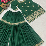 Green Classy Natural Creap Suit
