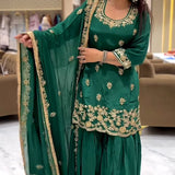 Green Classy Natural Creap Suit