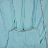 Sea Green Crunch Silk Gown