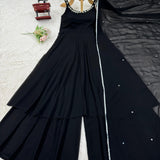 Black Stylish Georgette Suit