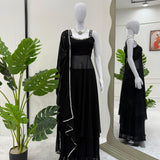 Black Stylish Georgette Suit