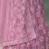 Pink Royal Bridal Net Lehenga