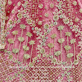 Rose Pink Embroidered Bridal Lehenga
