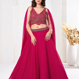 Pink Fancy Georgette Lehenga
