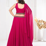 Pink Fancy Georgette Lehenga