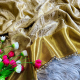 Elegant Golden Silk Saree