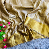 Elegant Golden Silk Saree