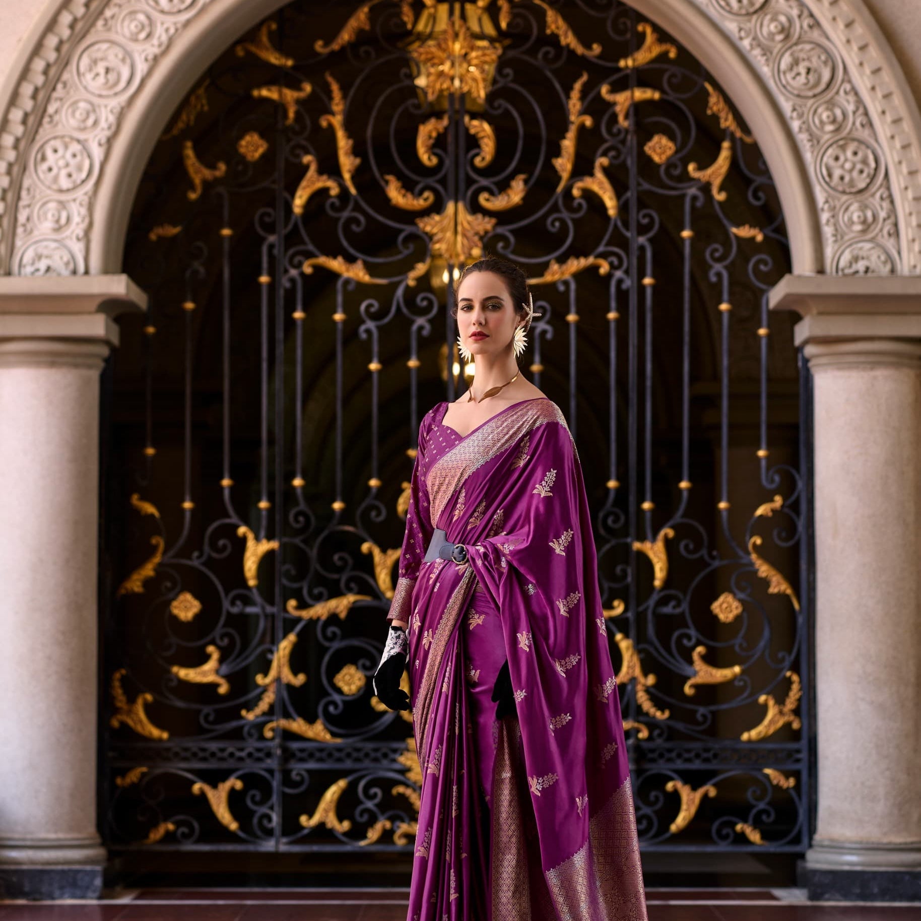 Mungha Classy Satin Silk Saree