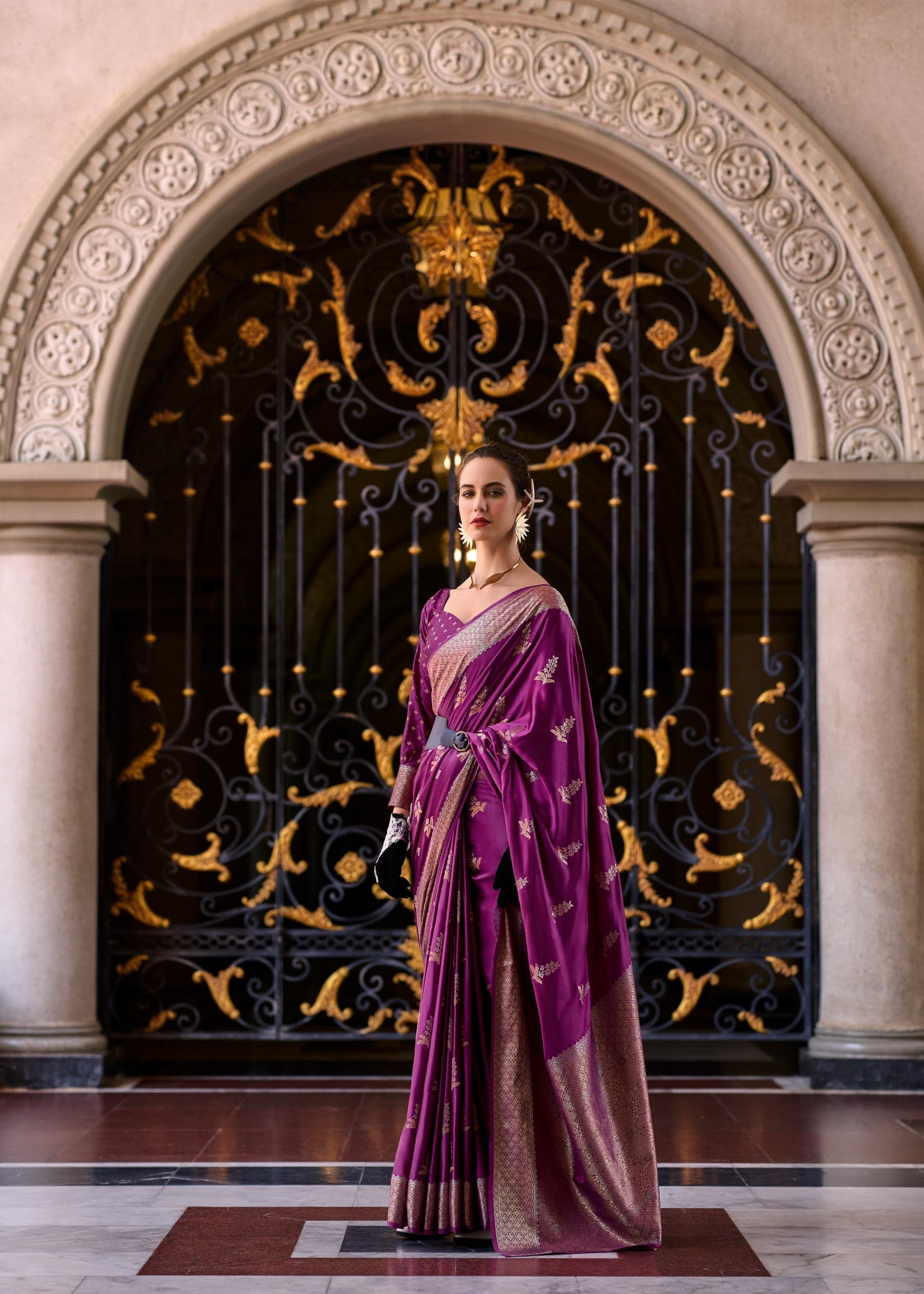 Mungha Classy Satin Silk Saree