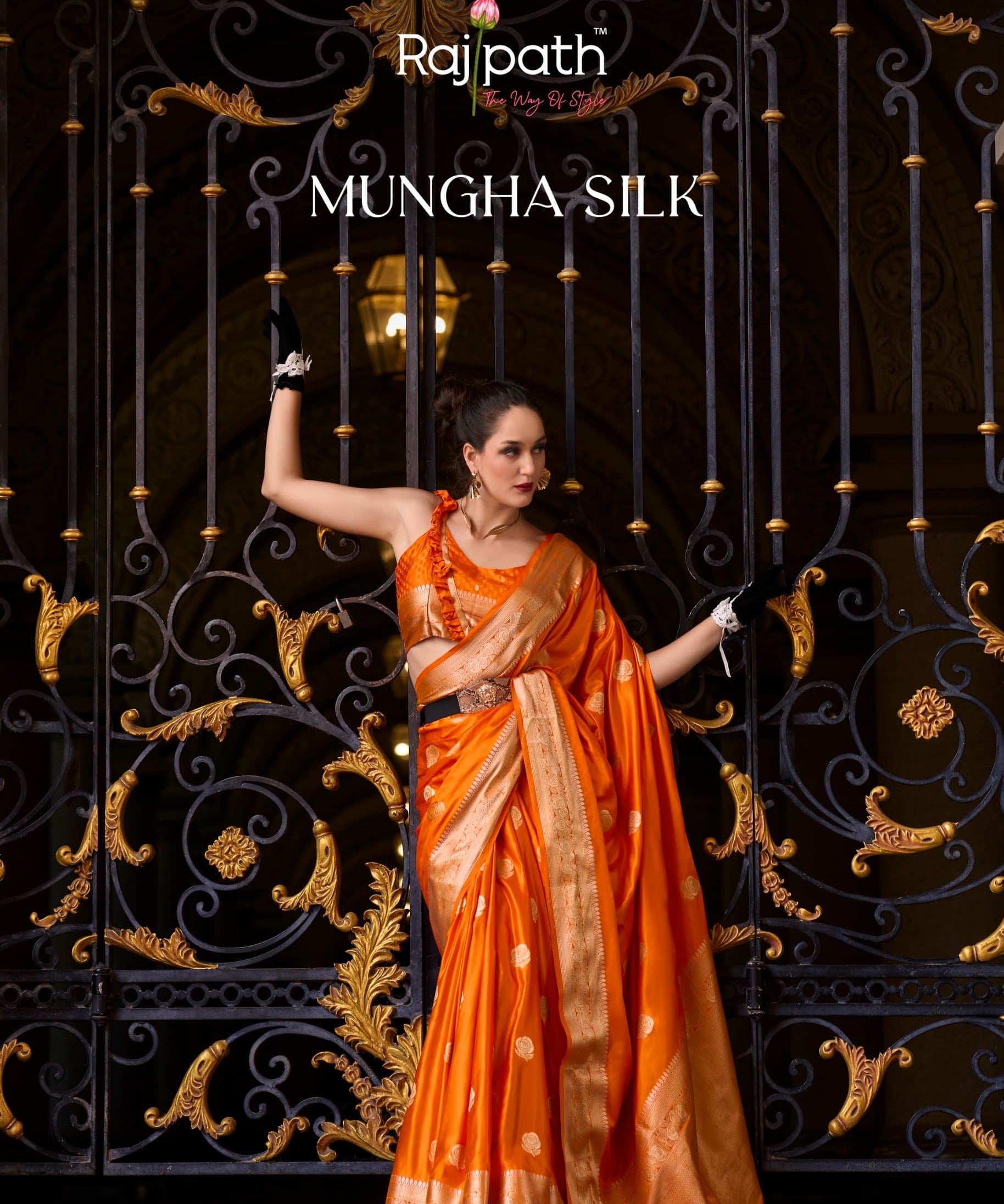 Mungha Classy Satin Silk Saree