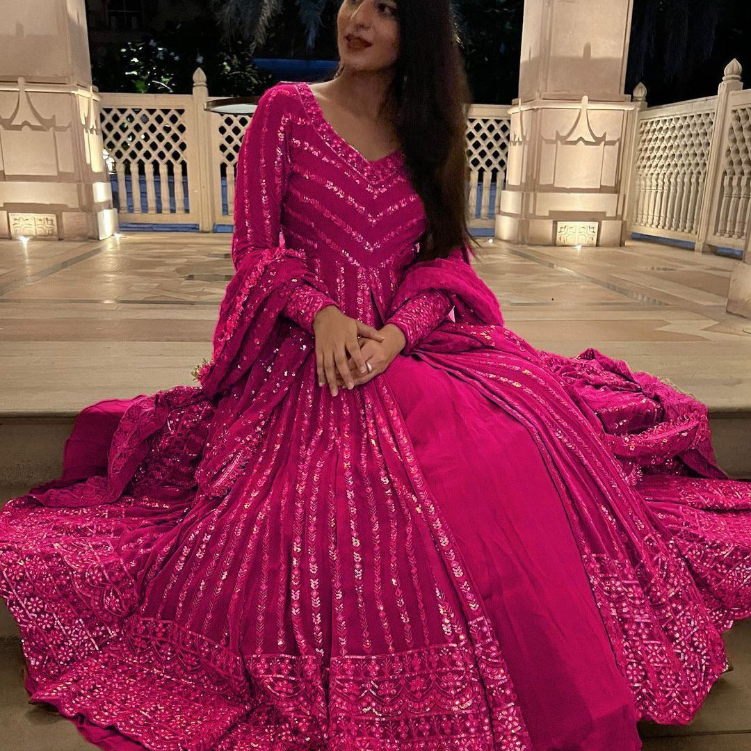 Attractive Heavy Sequence Suit Collection