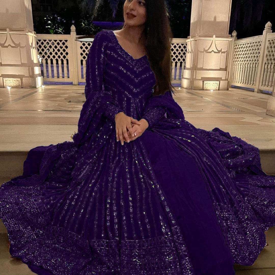 Attractive Heavy Sequence Suit Collection