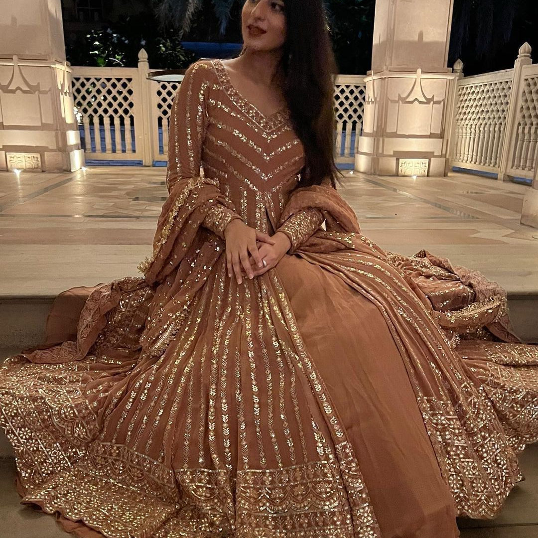 Attractive Heavy Sequence Suit Collection