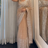 Celebrity Premium Net Sequence Saree