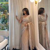 Celebrity Premium Net Sequence Saree