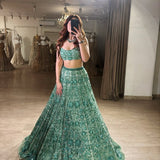 Grand Faux Georgette Wedding Lehenga