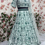 Grand Faux Georgette Wedding Lehenga