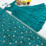 Festive Vichitra Silk Gown