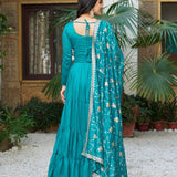 Festive Vichitra Silk Gown