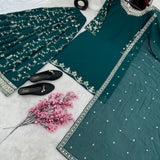 Designer Party Wear Look Top-Plazzo