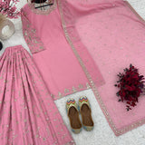 Designer Party Wear Look Top-Plazzo