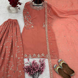 Designer Party Wear Look Top-Plazzo