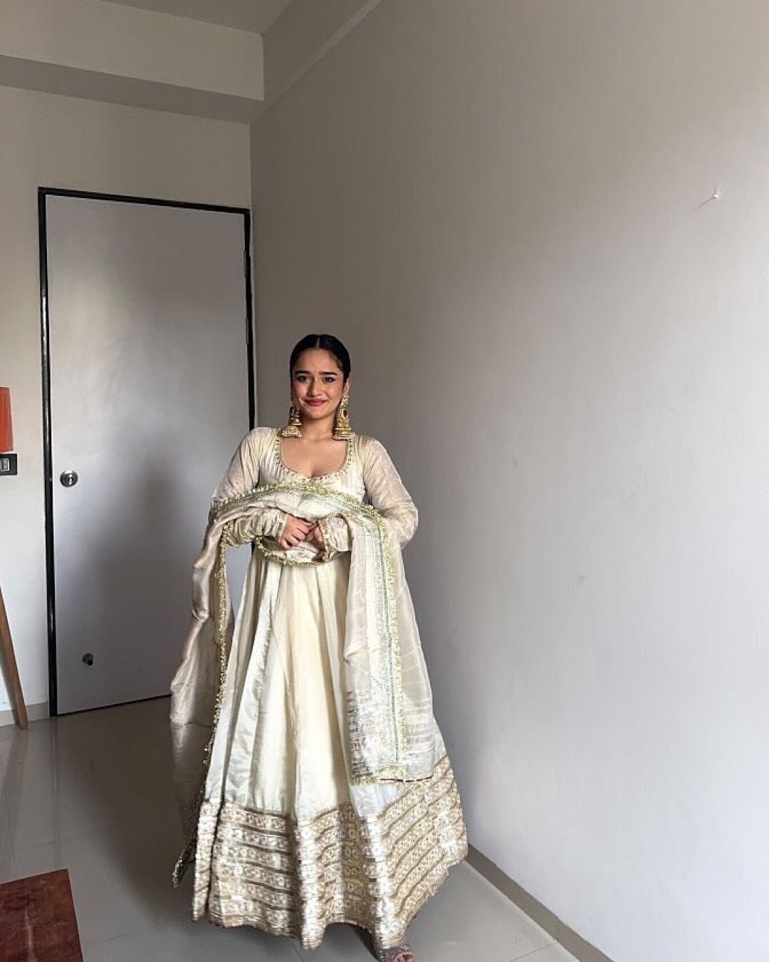 Lavish Chinon Anarkali Gown