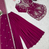 Glamrious Embroidered Top Sharara