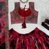 Dashing Flower Print Lehenga Choli