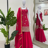 Stunning Faux Georgette Suit