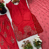 Designer Natural Crep Silk Top-Bottom