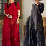 Designer Natural Crep Silk Top-Bottom